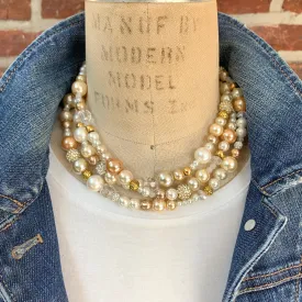 Multi Strand Pearl Necklace