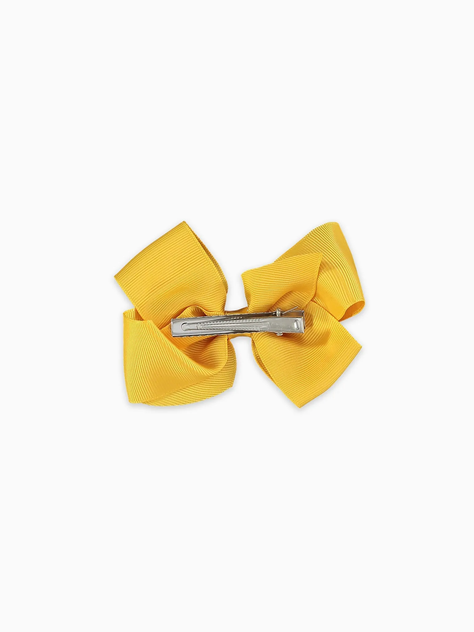 Mustard Big Bow Girl Clip