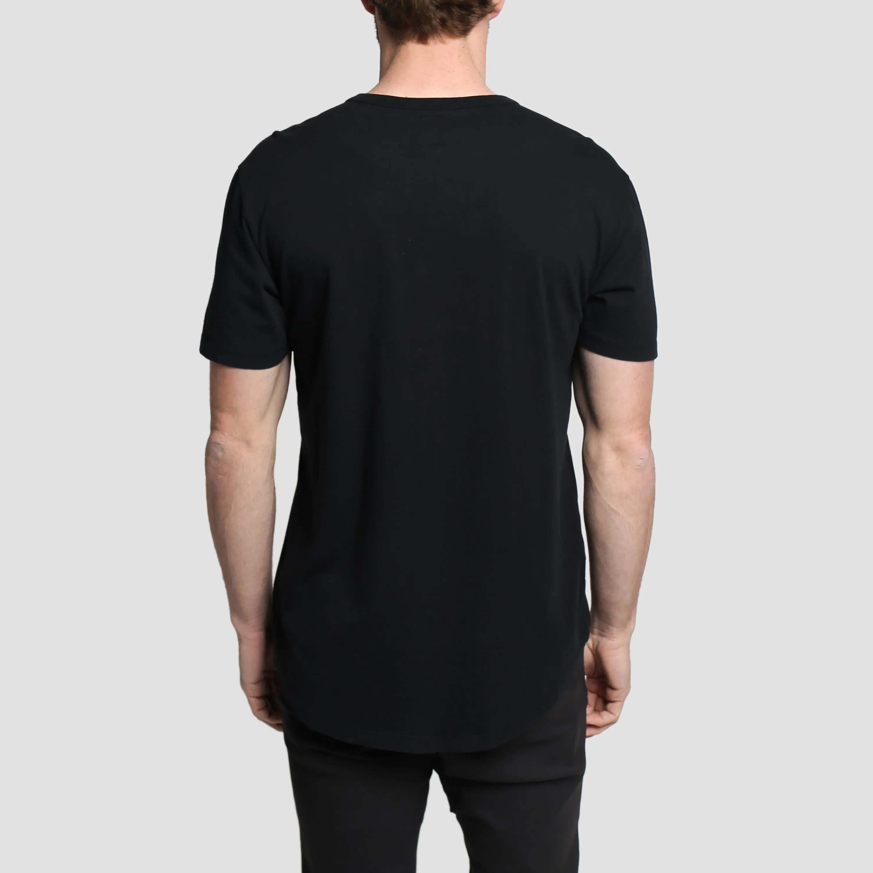 Natural Premium Scoop T-Shirt Black