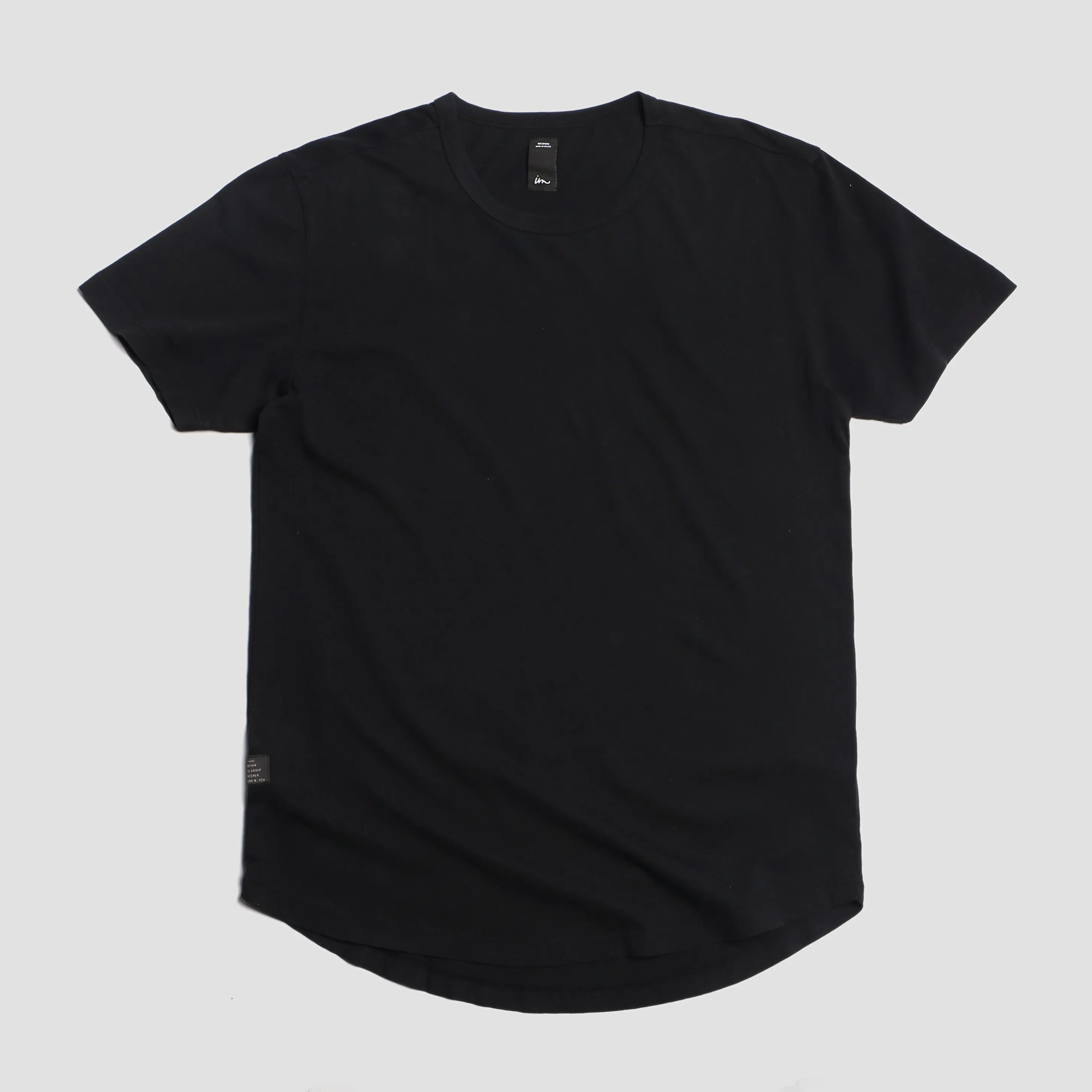 Natural Premium Scoop T-Shirt Black