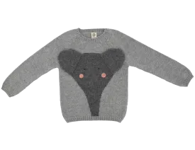 NW429 Floppy ears grey Elephant Sweater