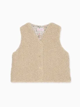 Oatmeal Valentina Girl Gilet