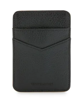 Pebble Leather Phone Card Holder