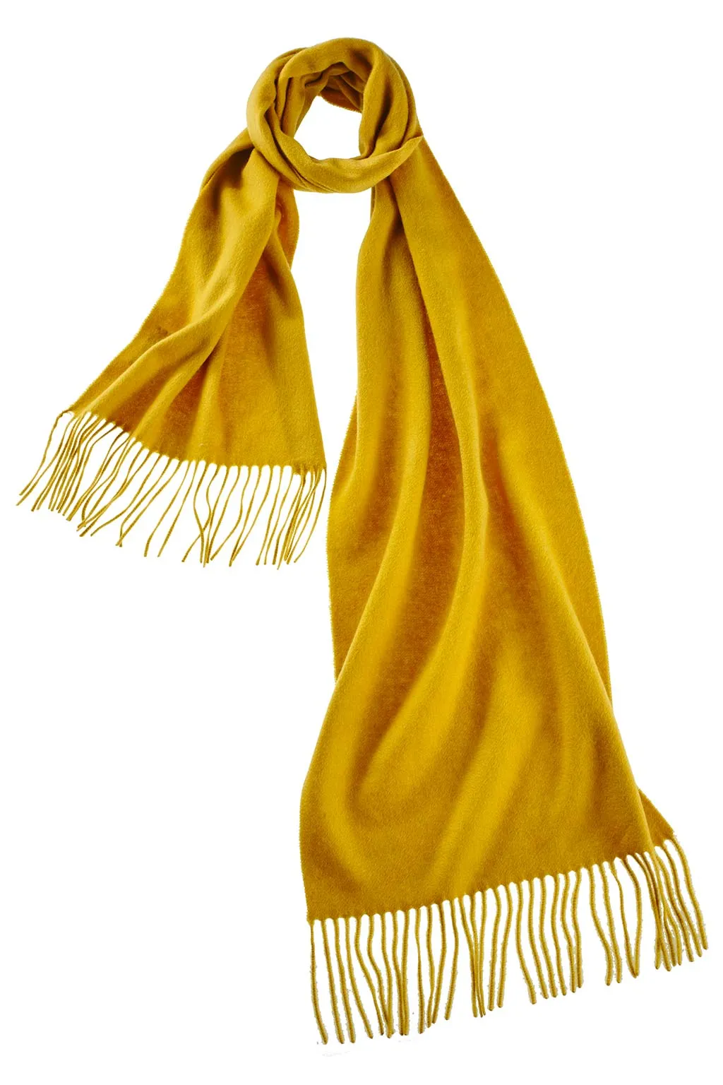 Ripple Finish Scarf - Mustard