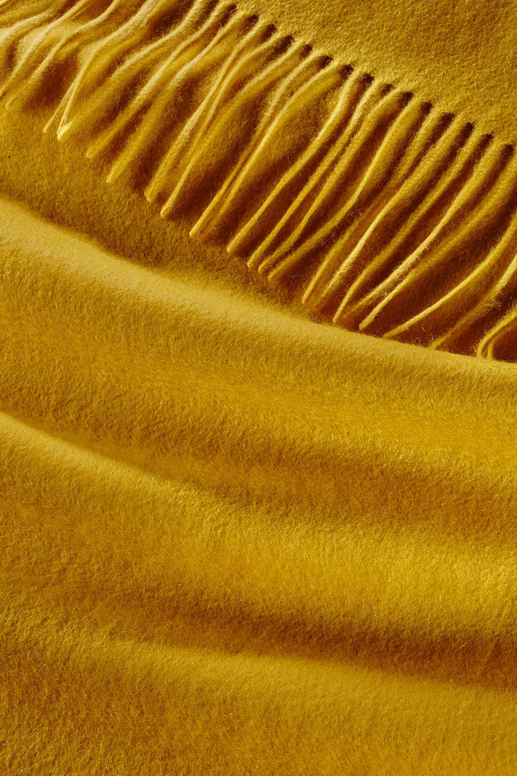 Ripple Finish Scarf - Mustard