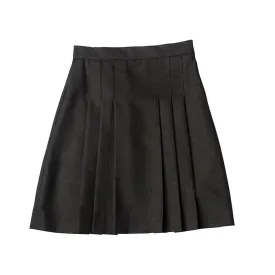 Short Gray Pleated Skirt