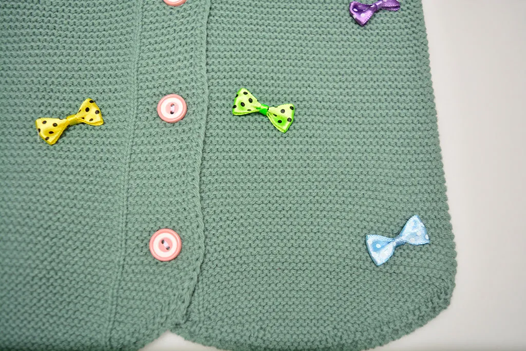 Sleeveless Sweaters For Girls - Button Front Vest for Infants and Toddlers