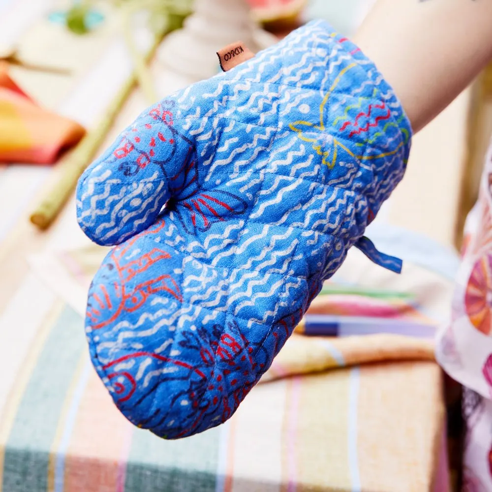 The Deep Blue Oven Mitt One Size