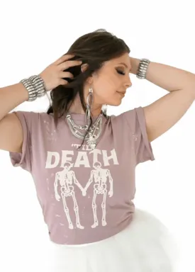 'TIL DEATH BLEACHED OUT SIDE SLIT TEE