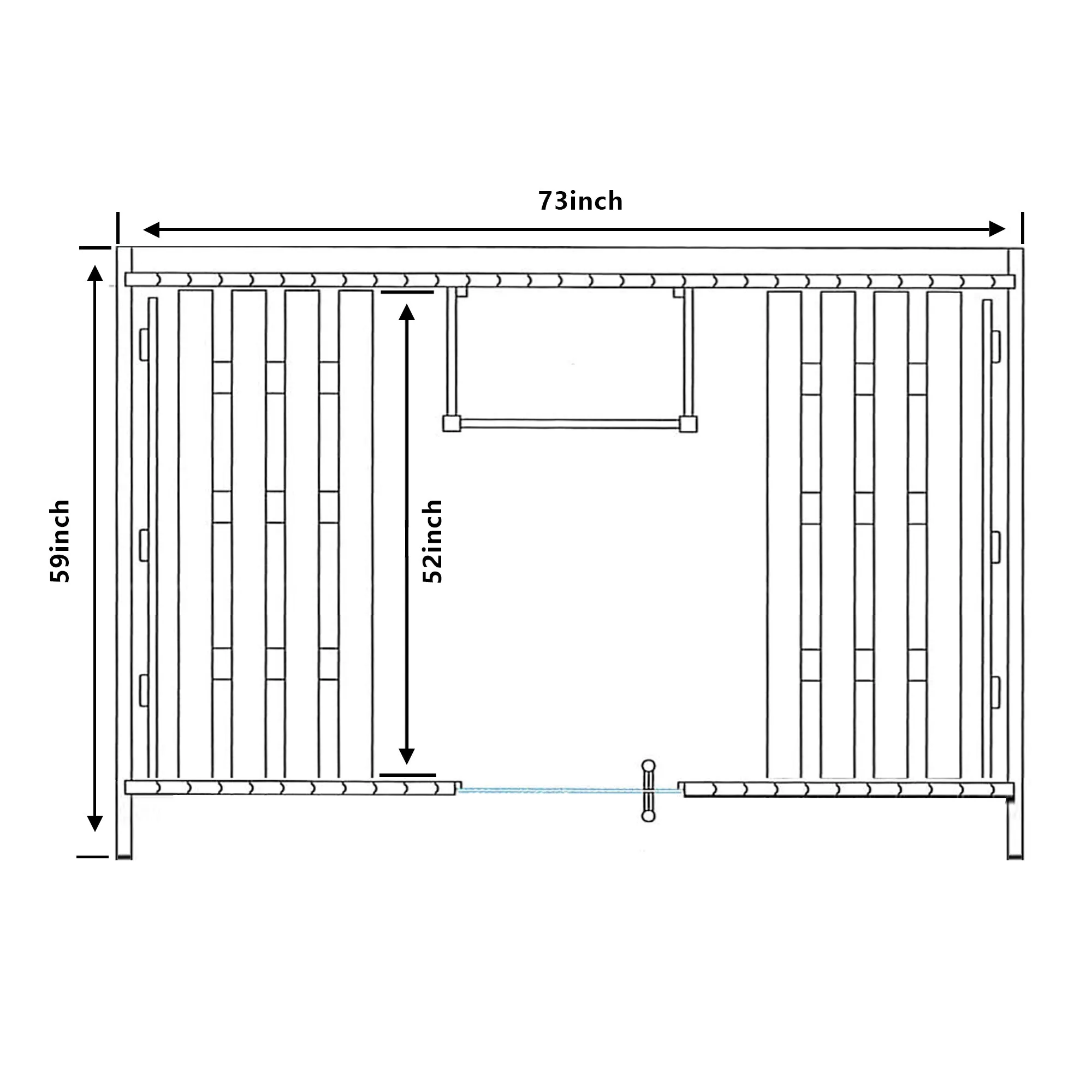 TMG LIVING Outdoor White Pine Barrel Sauna, Three Person, Tempered Glass Door, TMG-LSN41