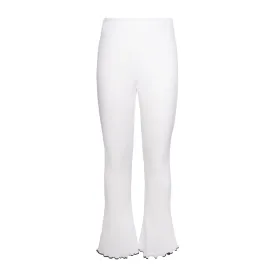 Witte flare legging